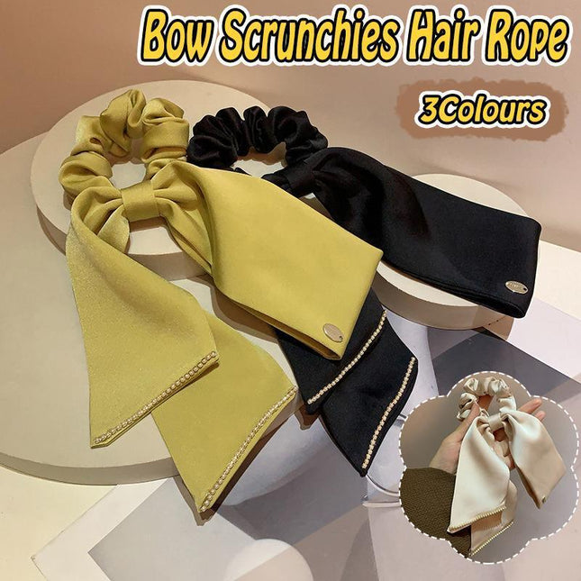 Style Hair Ring Large Intestine Hair Ring Women Hair Rope Bowknot Rubber Band - Aimall