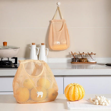 Vegetable Onion Potato Hanging Bag Kitchen Garlic Ginger Mesh Storage Bag - Aimall