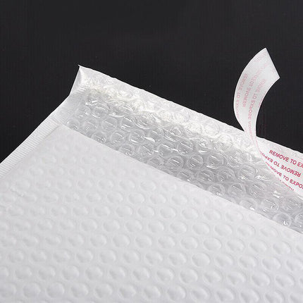 18*23cm Poly Bubble Mailers Envelope Padded Bag White Cushioned Satchel - Aimall