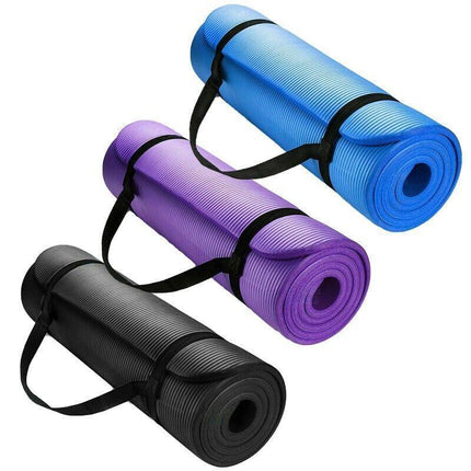 20MM Thick Yoga Mat Pad NBR Nonslip Exercise Fitness Pilate Gym Durable - Aimall