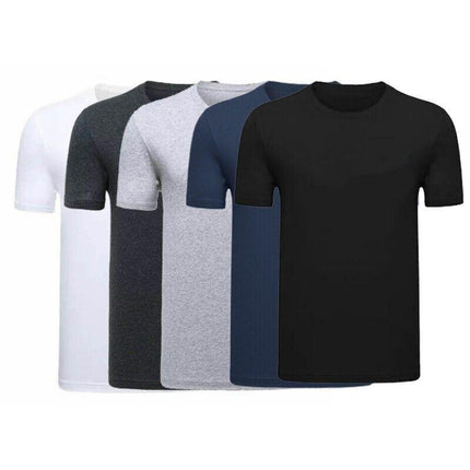 S Size Gildan Men T-shirt Plain Blank 100% premium Cotton Basic Tee Short Sleeve 76000 - Aimall