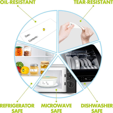 500PCS Kitchen Stickers Refrigerator Freezer Food Storage Date Content Labels - Aimall