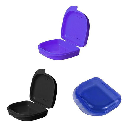 Orthodontic Retainer Box Teeth Mouth Denture Dental Case Guard Storage Sport - Aimall