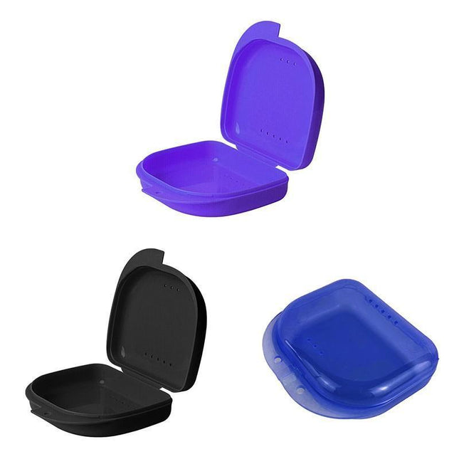 Orthodontic Retainer Box Teeth Mouth Denture Dental Case Guard Storage Sport - Aimall