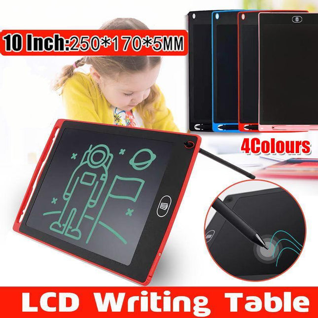 10 Inch LCD Writing Tablet Drawing Board Colorful Doodle Handwriting Pad - Aimall