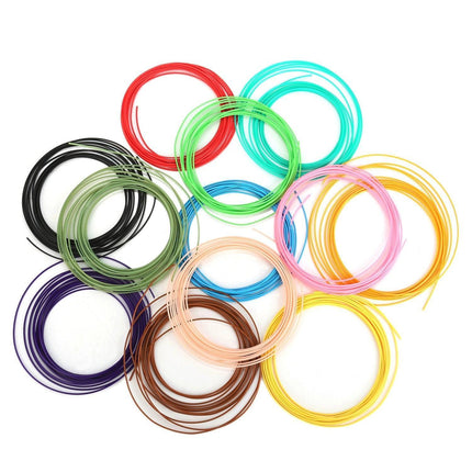 10/20 Colours 5m 1.75mm PLA Refill Filament Consumable for 3D Printer Drawing Pen - Aimall