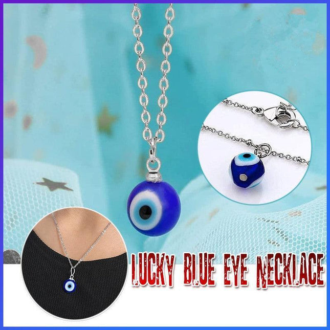 Stylish Lucky Blue Eye Necklace for Protection - Aimall