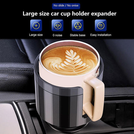 Car Cup Holder Expander Adapter for Bottles & Big Drinks Stable Fit for Car Auto - Aimall