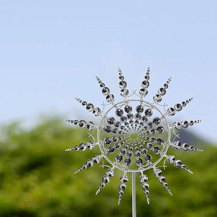Unique and Magical Metal Windmill Kinetic Metal Wind Spinners Garden Decoration - Aimall