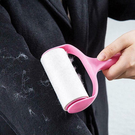 Sticky Lint Roller & 6 Refill Pet Dog Cat Hair Remover Clothes Car Dust Cleaning