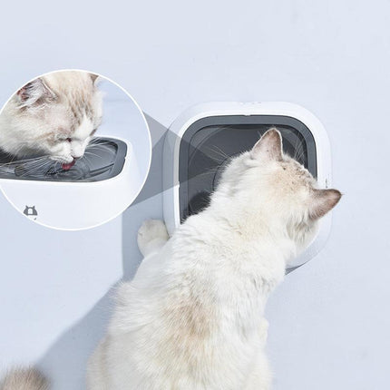 1.5L Pet Dog Cat Water Bowl No Spill Slow Feeder Dispenser Dust Free Non-Skid - Aimall