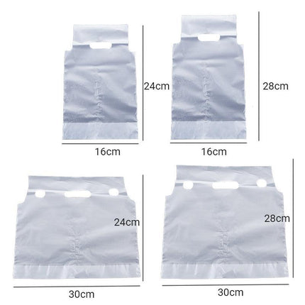 500PCS 1/2 Cup Take Out Bags Cup Carrier Clear Handle Drink Carrier Plastic Bags - Aimall