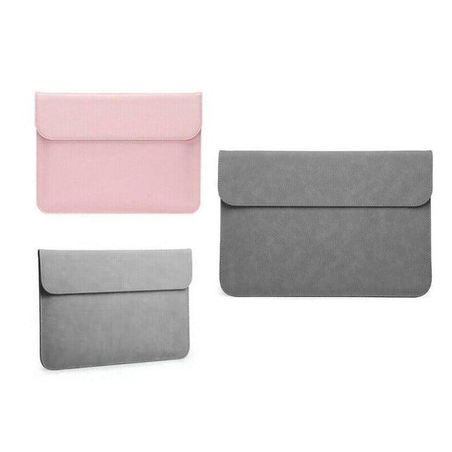 13inch Pouch Laptop Bag Cover PU Leather Sleeve Case MacBook Air Pro Dell - Aimall