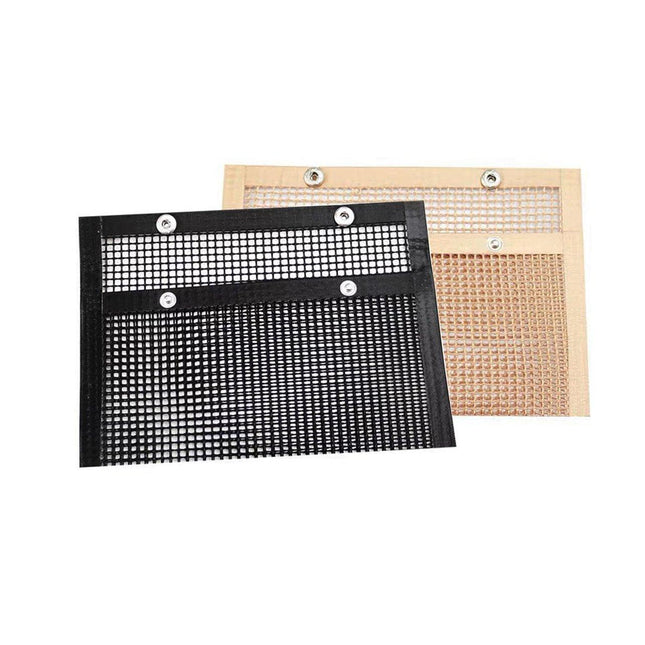 24*14CM BBQ Grilling Mesh Reusable Bag Outdoor Camping Barbecue Grill Mats Cooking Pads - Aimall