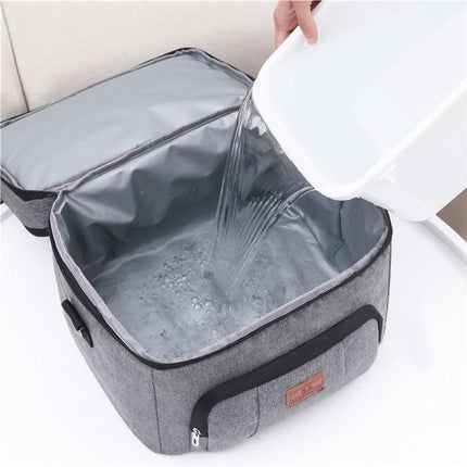 Insulated Lunch Bag with Shoulder Strap - Aimall