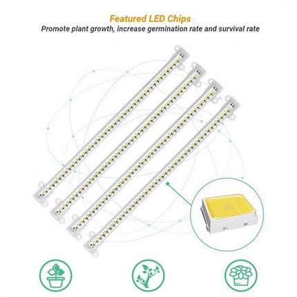 LED Grow Light Tube Strip Full Spectrum Lamp For Indoor Plant Flower Veg Growing - Aimall