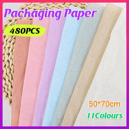 480PCS 50X70CM Waterproof Flower Bouquet Wrapping Paper Gift Florist's Wrap - Aimall