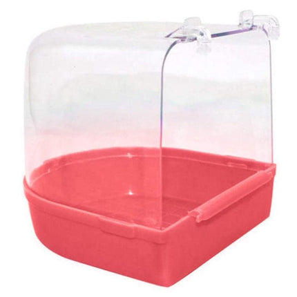Bird Water Bath Tub For Pet Cage Hanging Bowl Parrot Birdbath Pet Cleaning - Aimall