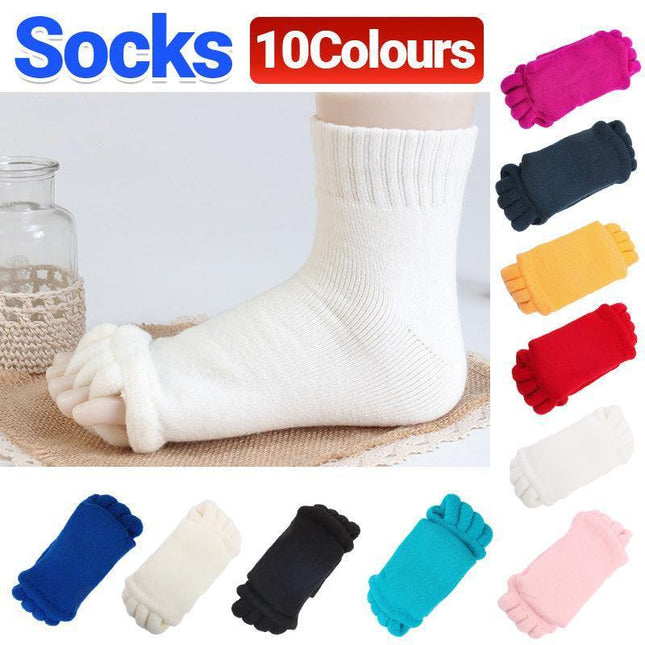 1 Pair Foot Alignment Sock Yoga Massage Socks Toe Separator Sport Pain Relief - Aimall