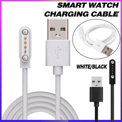 Universal Smart Watch Bracelet Charging Cable 4-Pin 2.54 Magnetic Charger Cords - Aimall