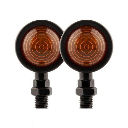 2PCS 12V Motorcycle Bike Bulb Amber Blinkers Front / Back Turn Signal Indicator - Aimall
