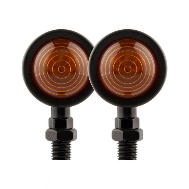 2PCS 12V Motorcycle Bike Bulb Amber Blinkers Front / Back Turn Signal Indicator - Aimall