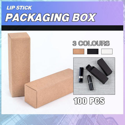 100PCS Empty Lip Balm Tube Packaging Carton Box Lipstick Tube DIY Paper Case Box 2 - Aimall