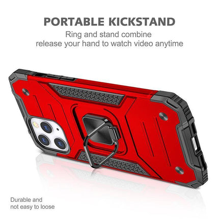 Red Case For iPhone 13 12 11 Pro Max XR X XS 7 8 PLUS Shockproof Rugged Cover - Aimall