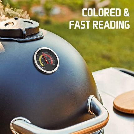 10-400℃ Barbecue Thermometer Gauge Stainless BBQ Smoker Grill Temperature - Aimall