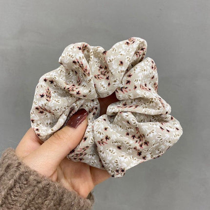 Fresh Hair Accessories Printed Hair Band Hair Rope Hair Ring Elastic Headband - Aimall