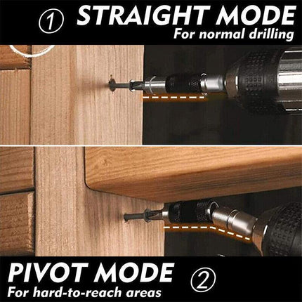 Magnetic Pivot Drill Bit Holder Steel Impact Pivoting Swivel Screw Drill Bits - Aimall