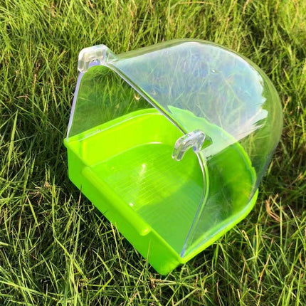 Bird Water Bath Tub For Pet Cage Hanging Bowl Parrot Birdbath Pet Cleaning - Aimall