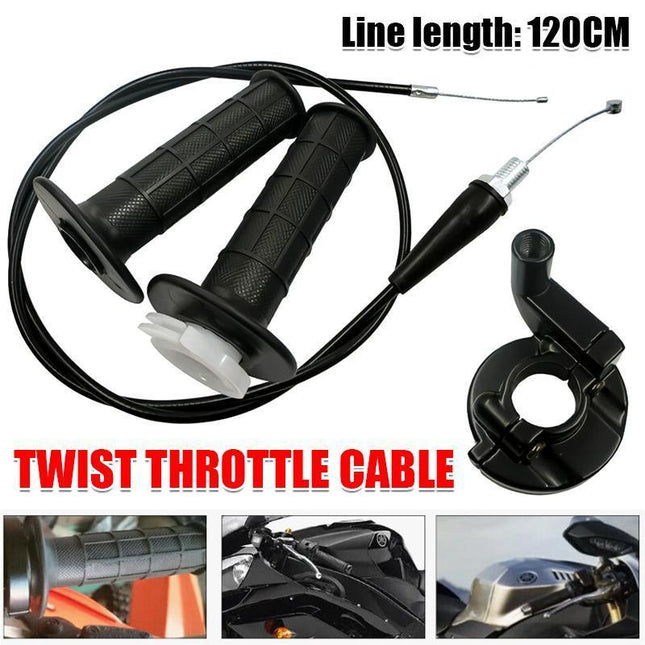 Twist Throttle Housing Hand Grip+120CM Cable 110cc 250cc PIT PRO Quad Dirt Bike - Aimall