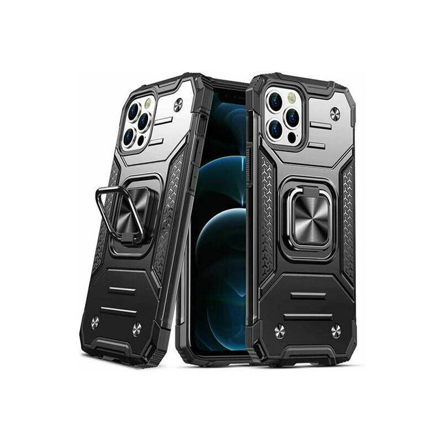 Shockproof Ring Case For iPhone 14 Blue/Black/Red - Aimall