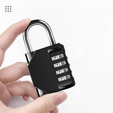 Combination-Lock 4 Digit Outdoor Waterproof Padlock,Gate,Locker,Hasp Number Lock - Aimall