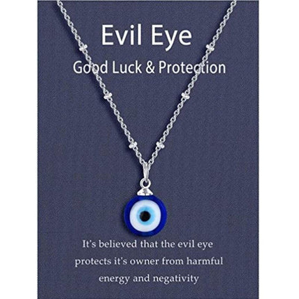 Stylish Lucky Blue Eye Necklace for Protection - Aimall