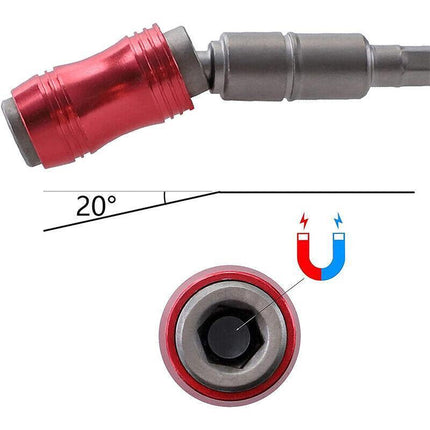 Magnetic Pivot Drill Bit Holder Steel Impact Pivoting Swivel Screw Drill-Bit Tip - Aimall