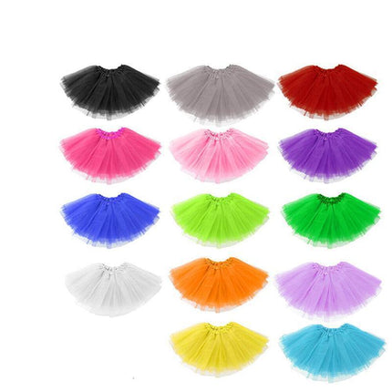 Kids Size Girls Tutu Skirt Princess Dressup Party Costume Ballet Dancewear - Aimall