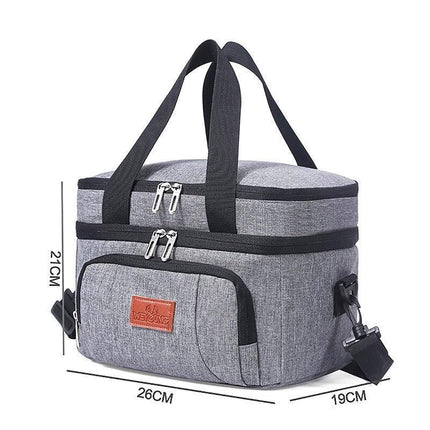 Insulated Lunch Bag with Shoulder Strap - Aimall