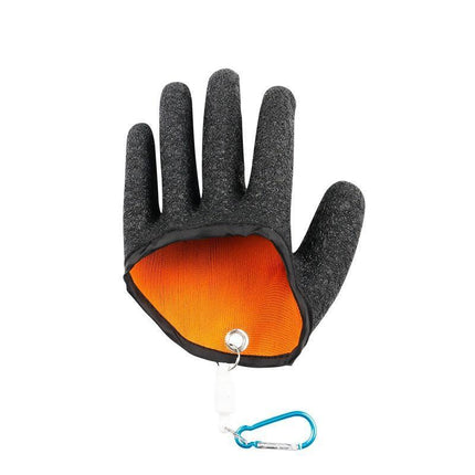 Fisherman Pro Fishing Glove With Magnet Release Catch Anti-slip Cut Resistant - Aimall
