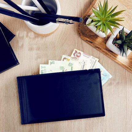 Navy BankNote 40 Pages Album Stock Collection Storage Currency Holder Pocket - Aimall