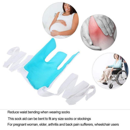 Sock Aid Easy On And Off Stocking Slider Pulling Assist Device Compression Sock - Aimall