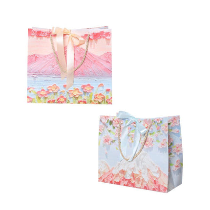 50PCS Cloud Mountain Petals Cream Wind Stereo Oil Painting Paper for Gift Wrapping