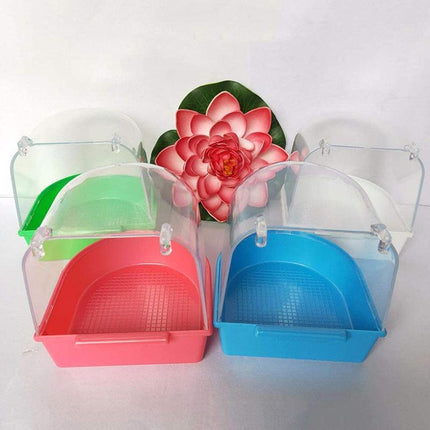 Bird Water Bath Tub For Pet Cage Hanging Bowl Parrot Birdbath Pet Cleaning - Aimall