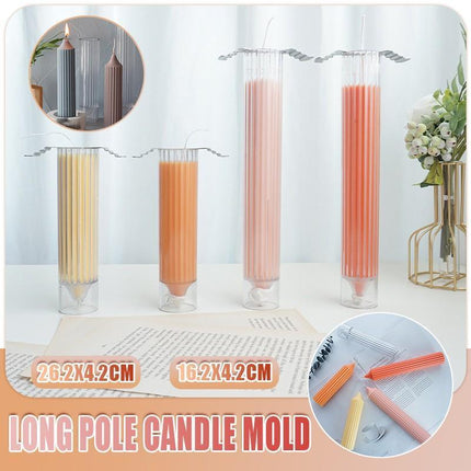 Long Pole Candle Mold Plastic Pillar Candle Making DIY Candle Mould Supplies - Aimall