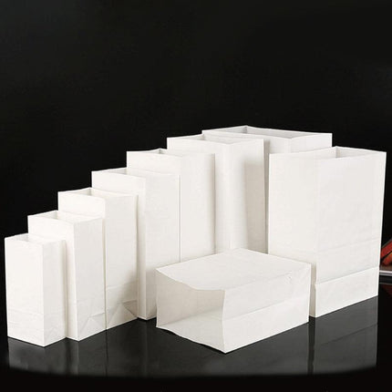 100PCS Disposable Greaseproof Paper Bag Bread Snack Cookie Doughnut Takeout - Aimall