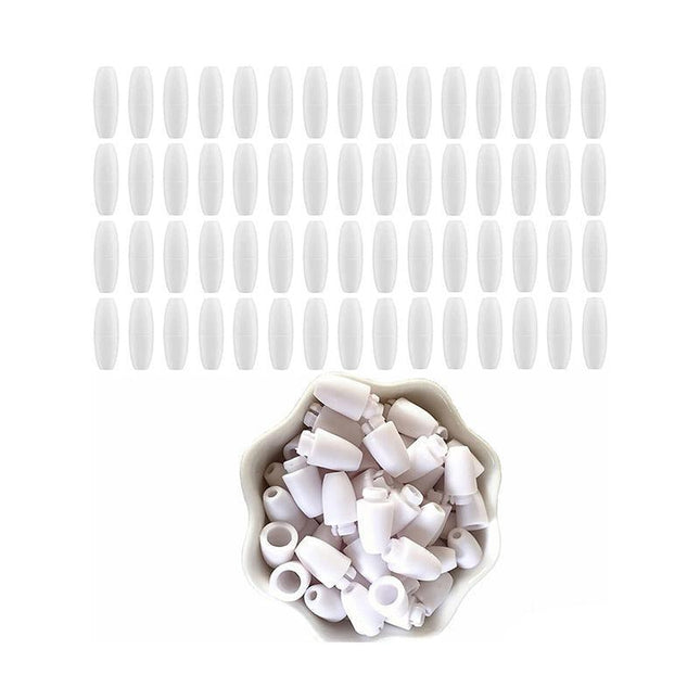 10-50X White Breakaway Plastic Clasp Clasps Silicone Bead Necklace Lanyard Safety Pop - Aimall