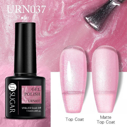 Color Glitter Nail Gel Polish UV LED Varnish Soak Off Manicure Top & Base Coat - Aimall