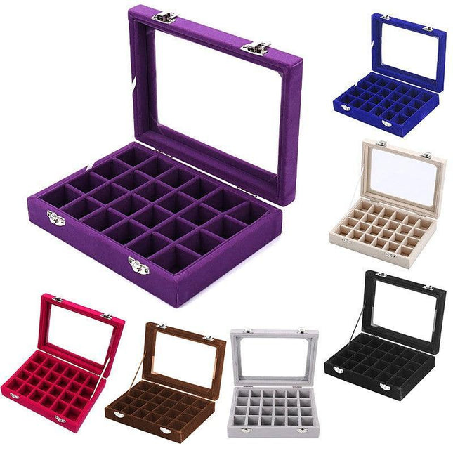 Velvet Earring Jewelry Display Hanger Organizer Box Holder Storage Case AU Stock - Aimall