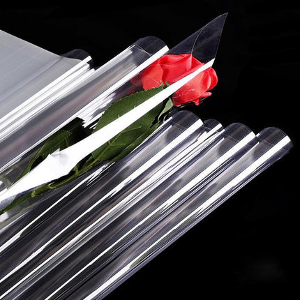100x4Sizes Clear Cellophane Wrap Roll Gift Flower Bouquet Baskets Wrapping Paper - Aimall